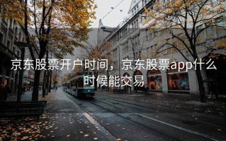 京东股票开户时间，京东股票app什么时候能交易