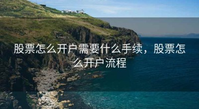 股票怎么开户需要什么手续，股票怎么开户流程