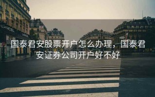 国泰君安股票开户怎么办理，国泰君安证券公司开户好不好