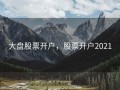 大盘股票开户，股票开户2021