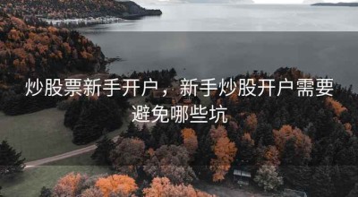 炒股票新手开户，新手炒股开户需要避免哪些坑