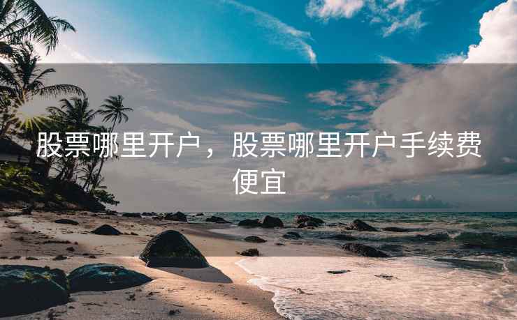 股票哪里开户，股票哪里开户手续费便宜