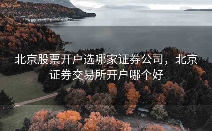 北京股票开户选哪家证券公司,北京证券交易所开户哪个好 北京股票开户选哪家证券公司,北京证券交易所开户哪个好
