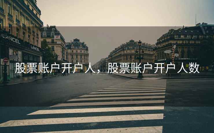 股票账户开户人，股票账户开户人数