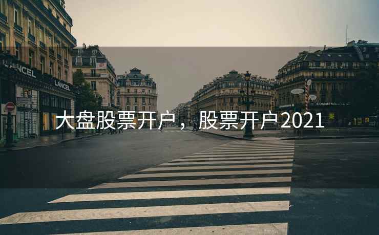 大盘股票开户，股票开户2021