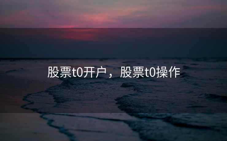 股票t0开户，股票t0操作